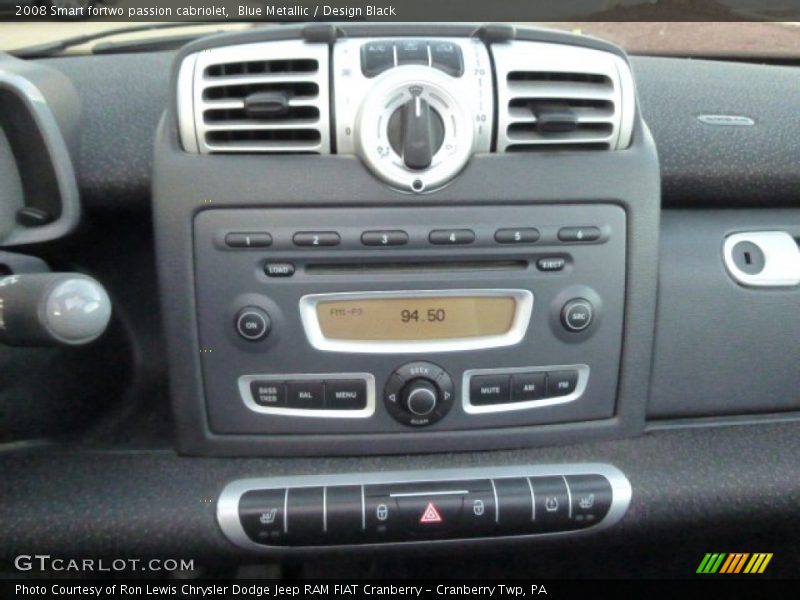 Blue Metallic / Design Black 2008 Smart fortwo passion cabriolet