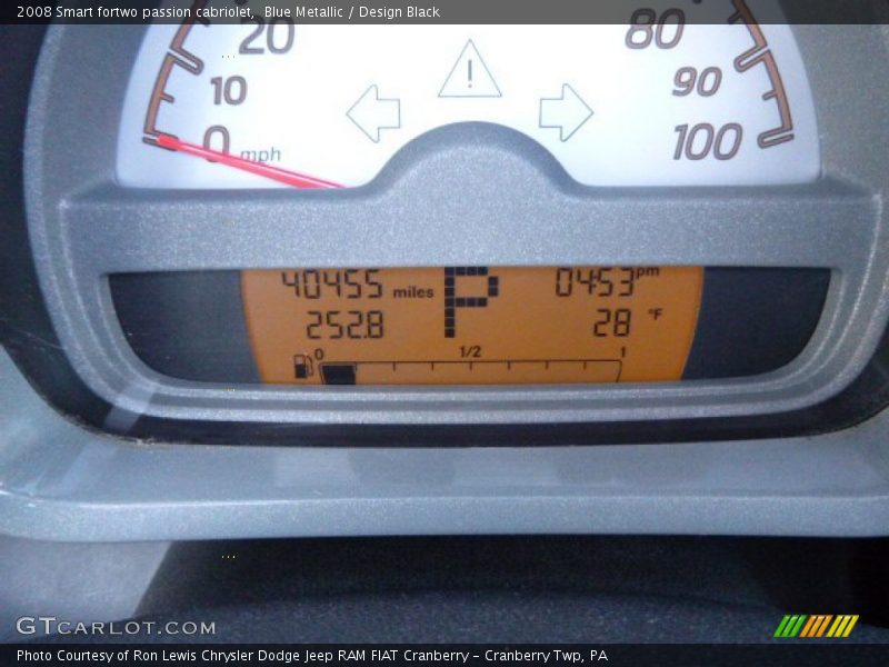 Blue Metallic / Design Black 2008 Smart fortwo passion cabriolet