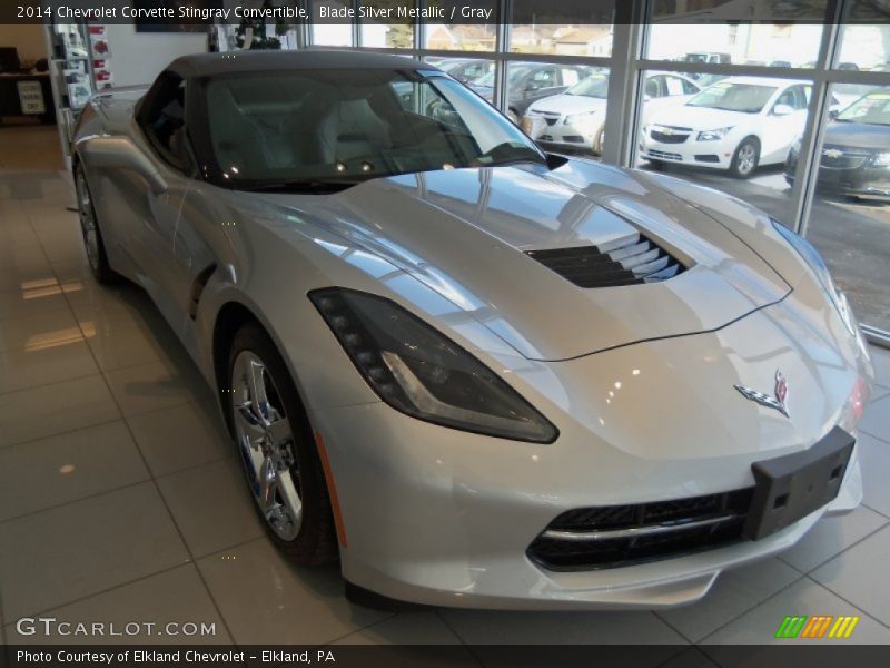 Blade Silver Metallic / Gray 2014 Chevrolet Corvette Stingray Convertible