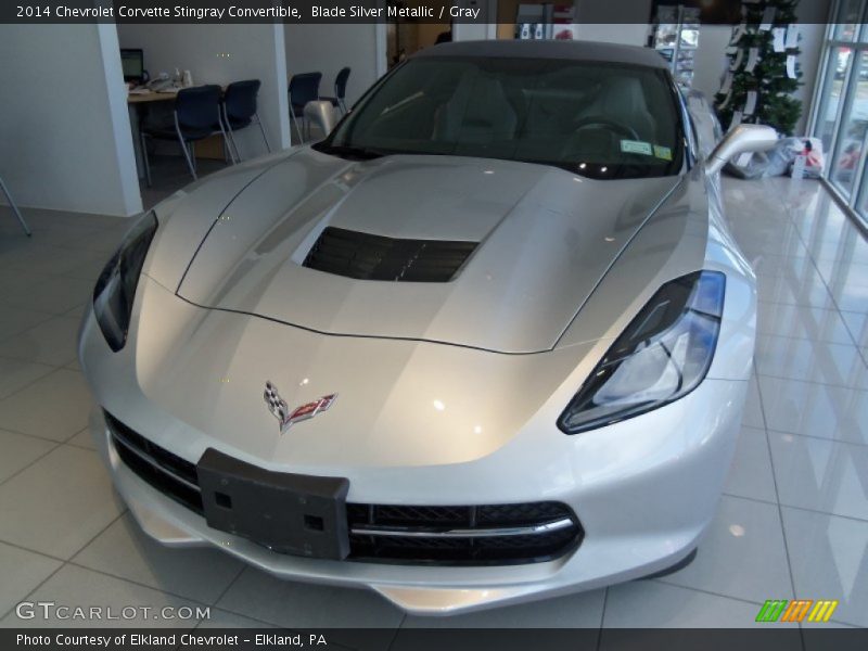 Blade Silver Metallic / Gray 2014 Chevrolet Corvette Stingray Convertible