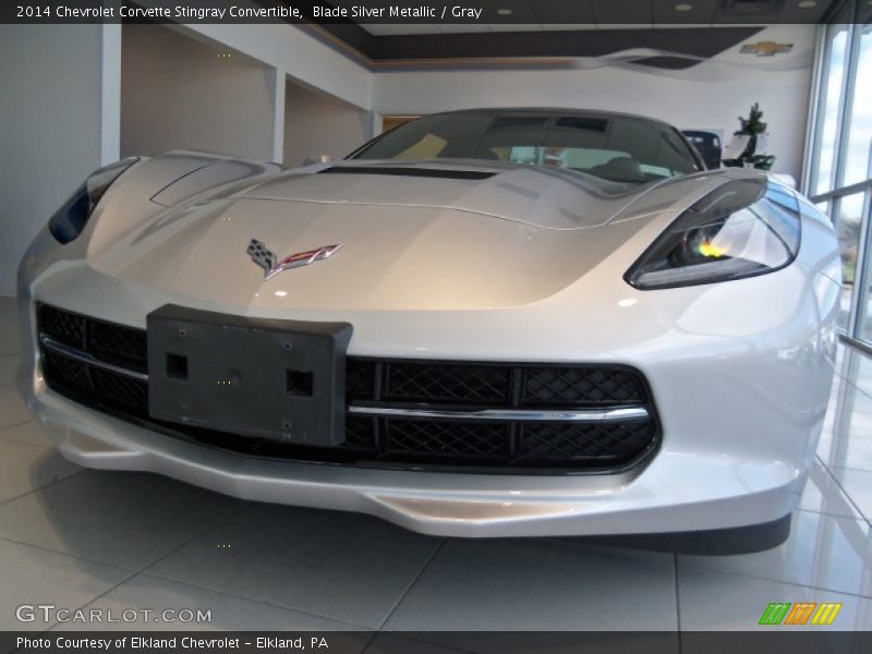 Blade Silver Metallic / Gray 2014 Chevrolet Corvette Stingray Convertible