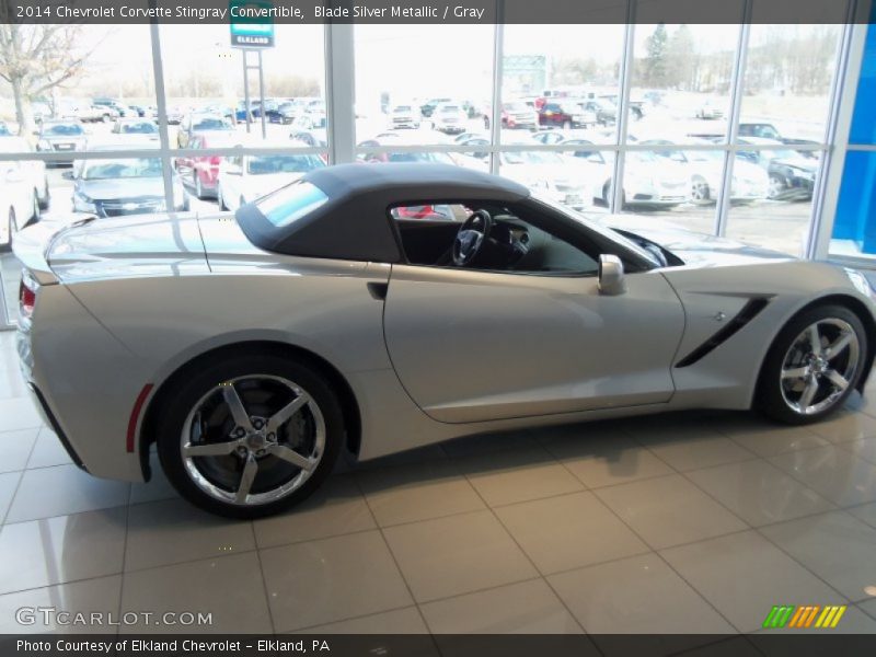 Blade Silver Metallic / Gray 2014 Chevrolet Corvette Stingray Convertible