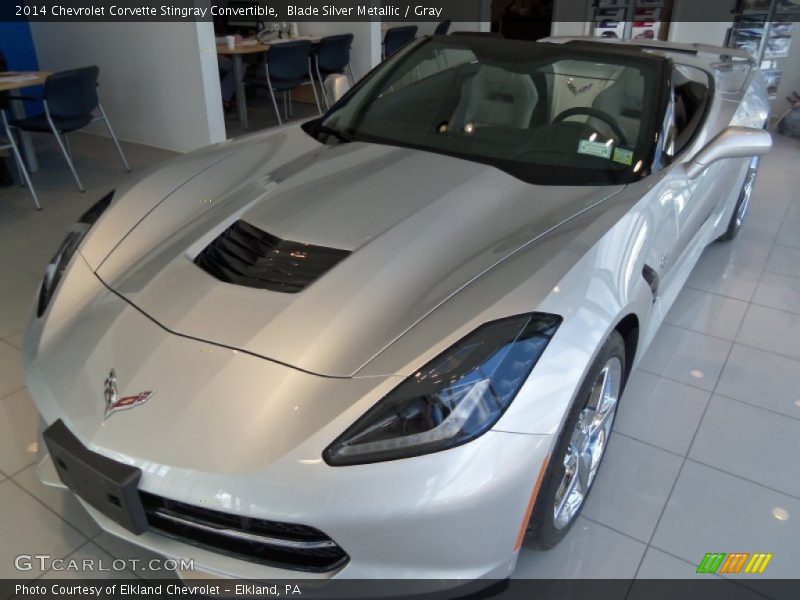 Blade Silver Metallic / Gray 2014 Chevrolet Corvette Stingray Convertible