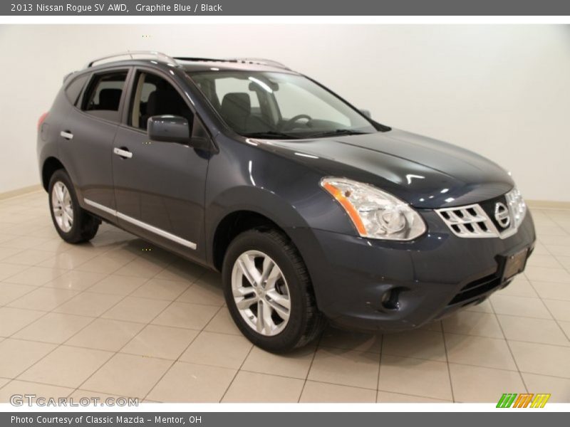Graphite Blue / Black 2013 Nissan Rogue SV AWD