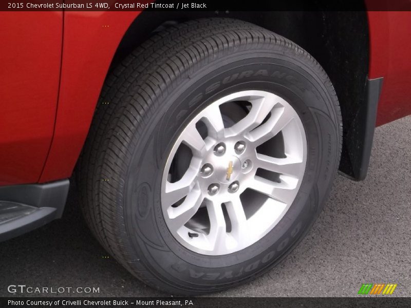 Crystal Red Tintcoat / Jet Black 2015 Chevrolet Suburban LS 4WD
