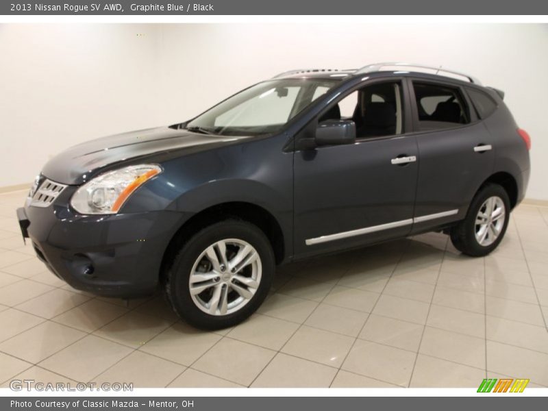 Graphite Blue / Black 2013 Nissan Rogue SV AWD