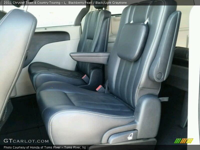Blackberry Pearl / Black/Light Graystone 2011 Chrysler Town & Country Touring - L
