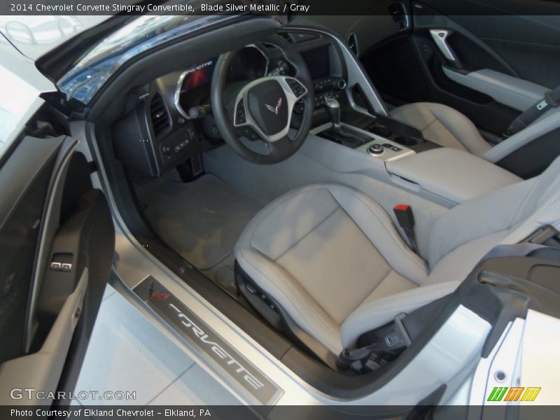 Gray Interior - 2014 Corvette Stingray Convertible 