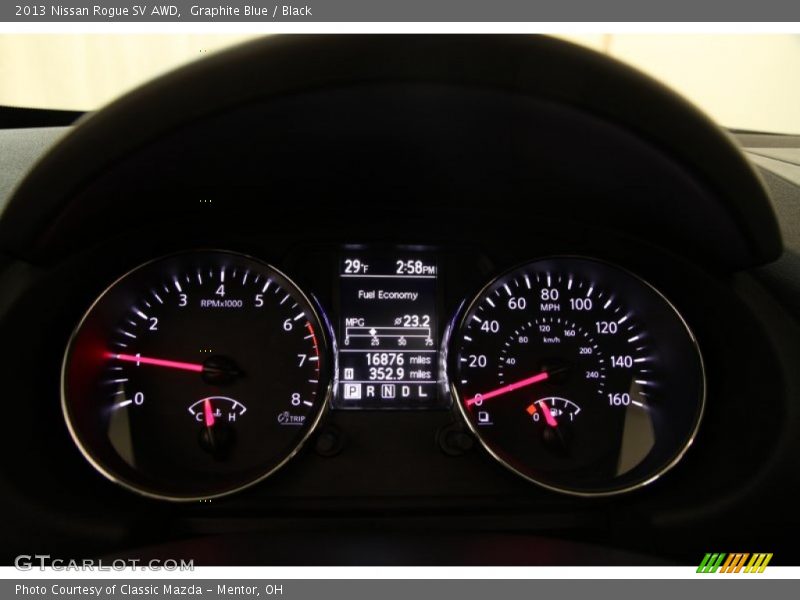 Graphite Blue / Black 2013 Nissan Rogue SV AWD