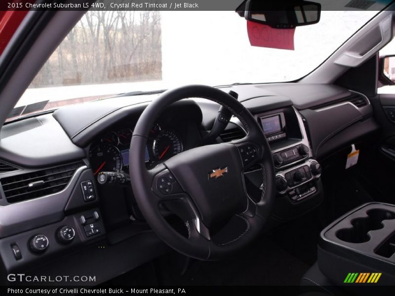 Crystal Red Tintcoat / Jet Black 2015 Chevrolet Suburban LS 4WD