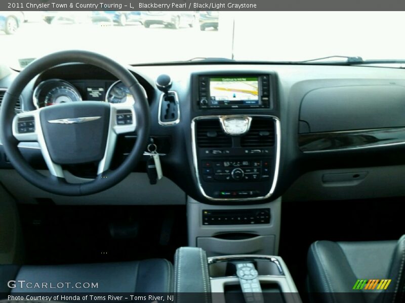 Blackberry Pearl / Black/Light Graystone 2011 Chrysler Town & Country Touring - L