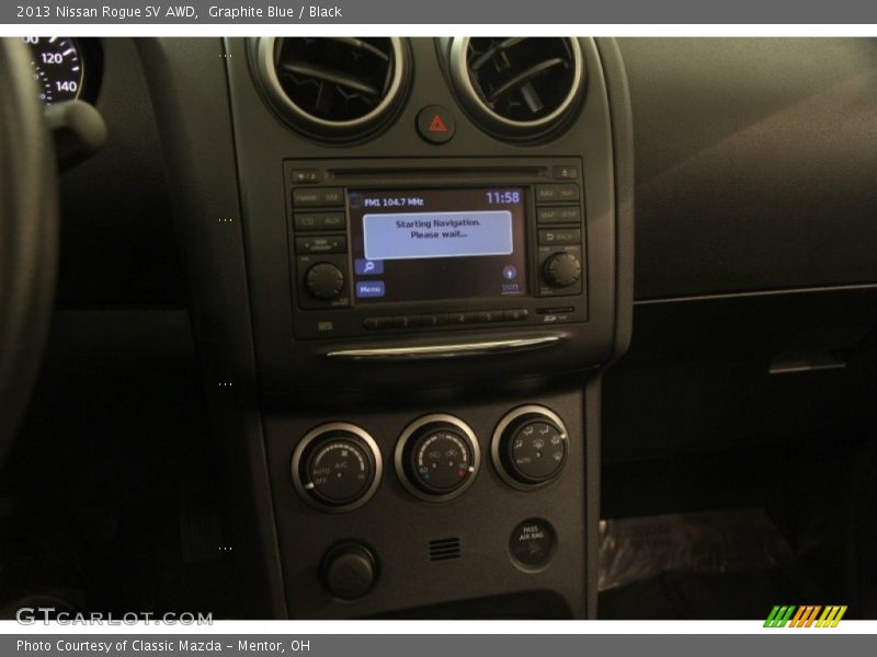 Graphite Blue / Black 2013 Nissan Rogue SV AWD