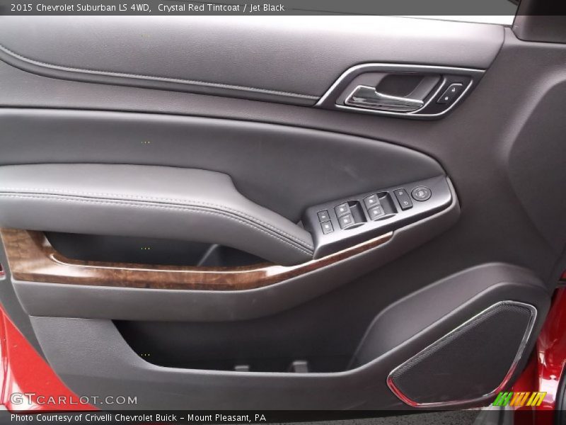 Crystal Red Tintcoat / Jet Black 2015 Chevrolet Suburban LS 4WD