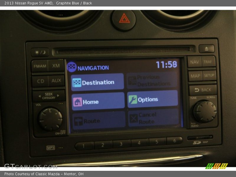 Graphite Blue / Black 2013 Nissan Rogue SV AWD
