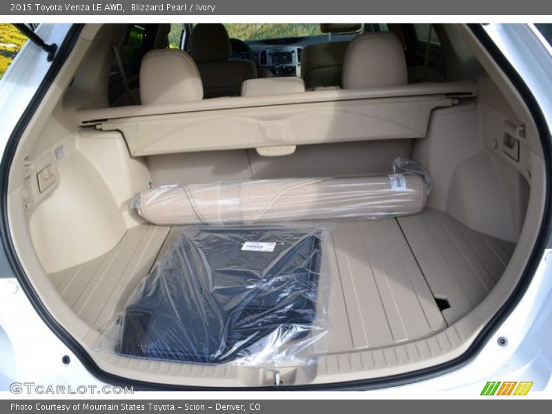 Blizzard Pearl / Ivory 2015 Toyota Venza LE AWD