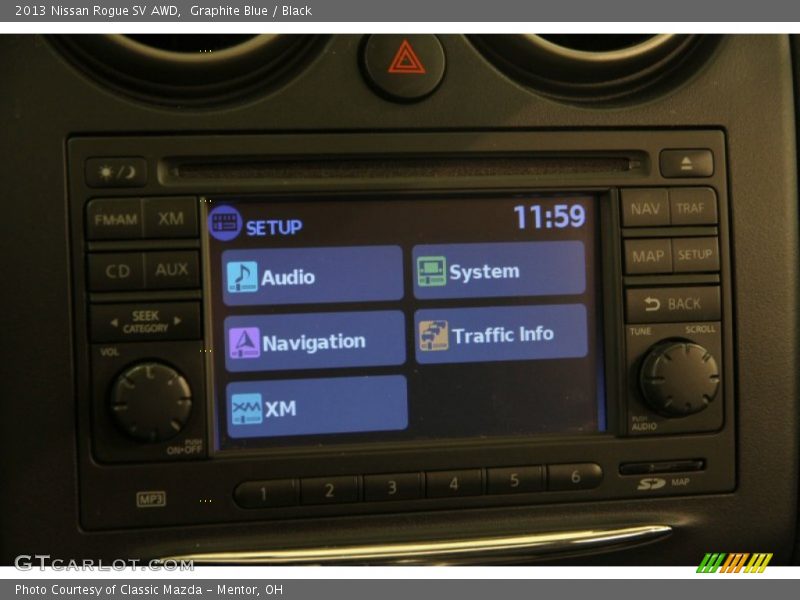 Graphite Blue / Black 2013 Nissan Rogue SV AWD