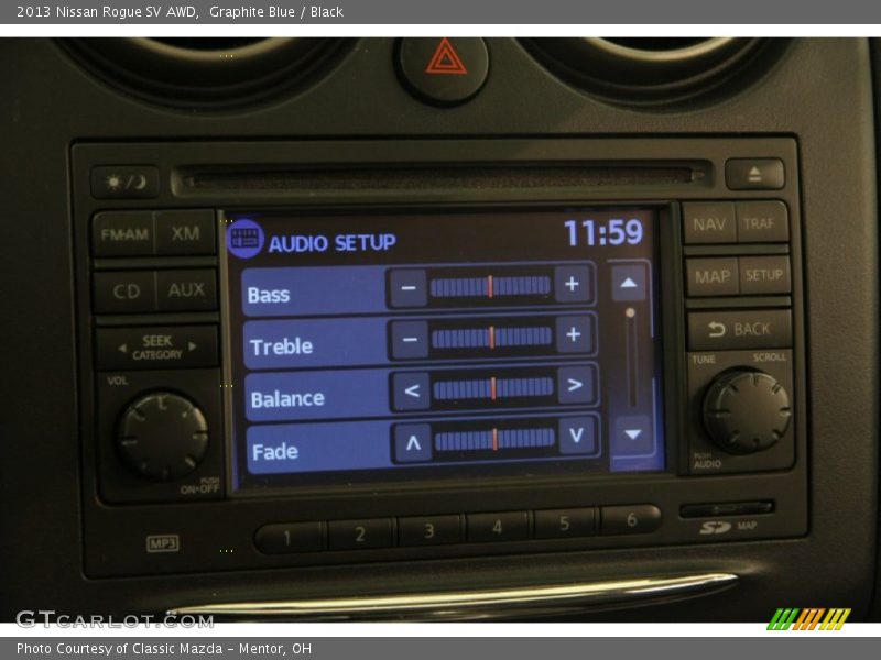Graphite Blue / Black 2013 Nissan Rogue SV AWD