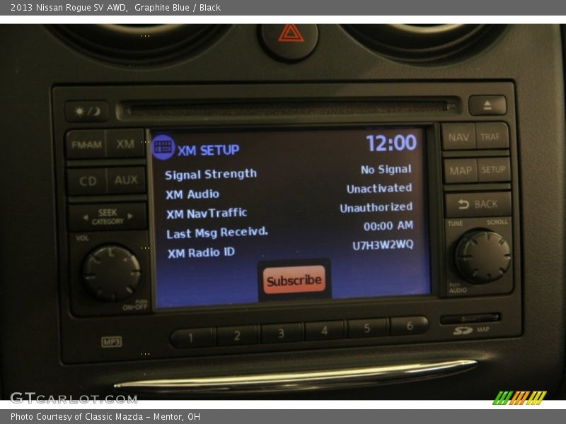 Graphite Blue / Black 2013 Nissan Rogue SV AWD