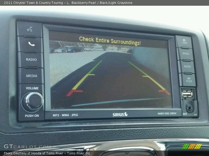 Blackberry Pearl / Black/Light Graystone 2011 Chrysler Town & Country Touring - L