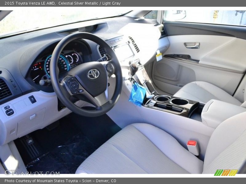 Celestial Silver Metallic / Light Gray 2015 Toyota Venza LE AWD