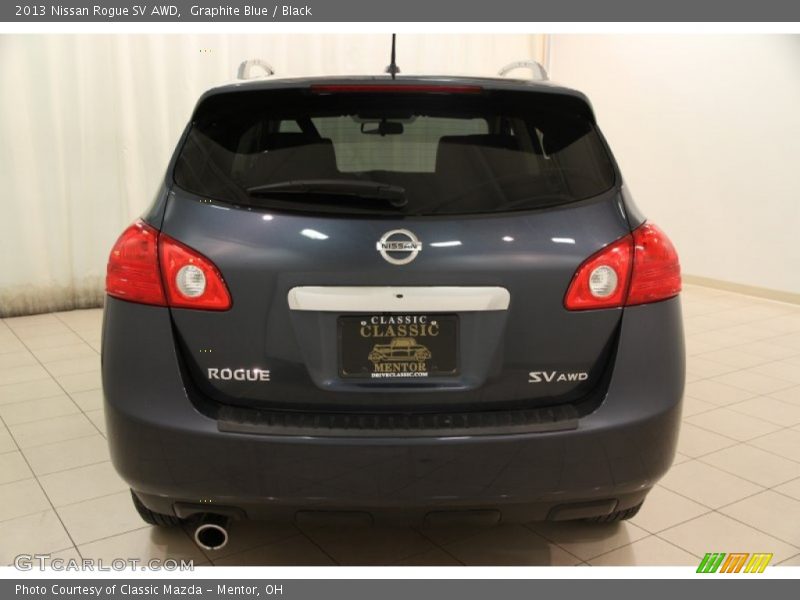 Graphite Blue / Black 2013 Nissan Rogue SV AWD