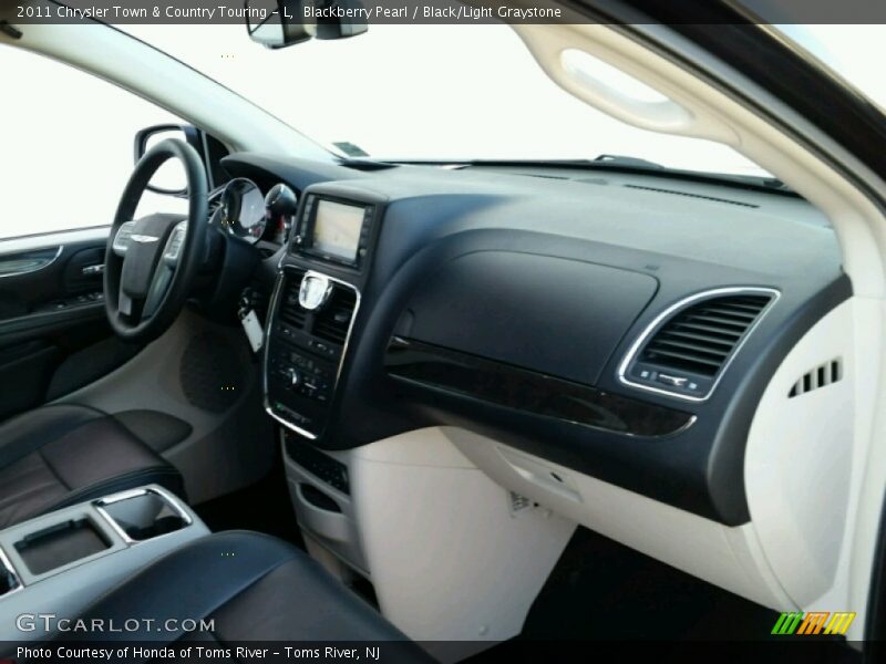 Blackberry Pearl / Black/Light Graystone 2011 Chrysler Town & Country Touring - L