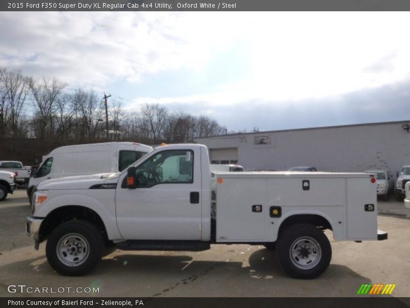 Oxford White / Steel 2015 Ford F350 Super Duty XL Regular Cab 4x4 Utility