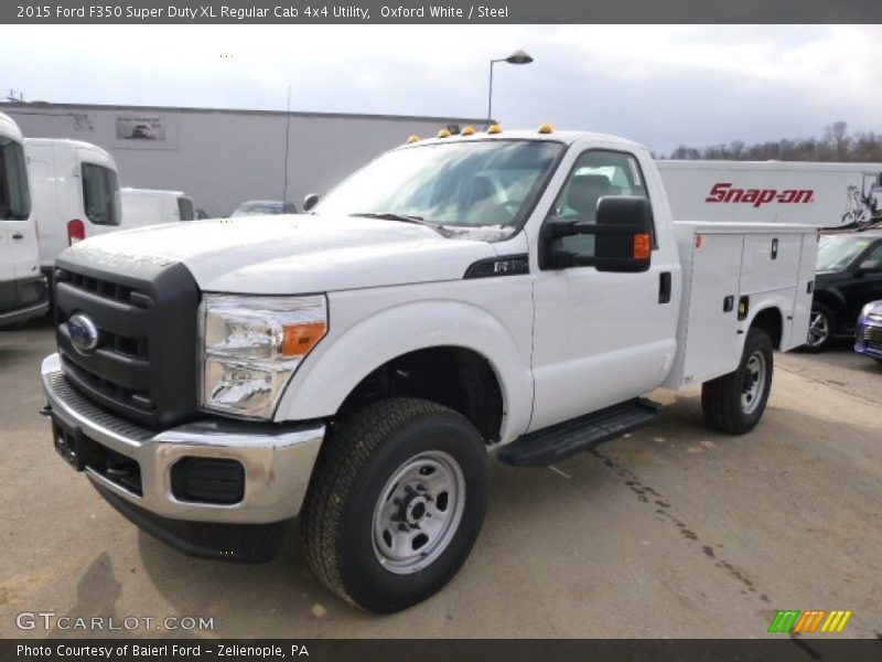Oxford White / Steel 2015 Ford F350 Super Duty XL Regular Cab 4x4 Utility