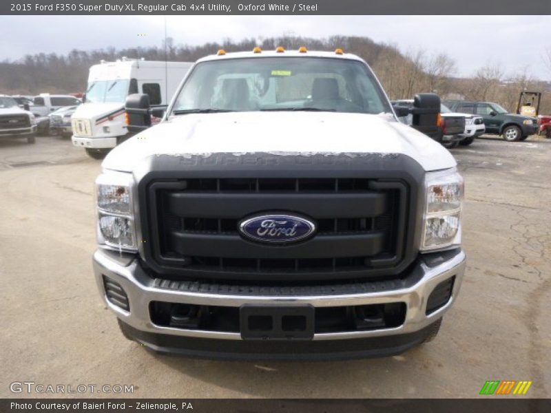 Oxford White / Steel 2015 Ford F350 Super Duty XL Regular Cab 4x4 Utility