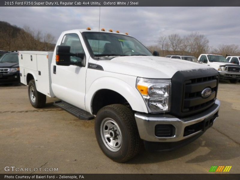 Oxford White / Steel 2015 Ford F350 Super Duty XL Regular Cab 4x4 Utility