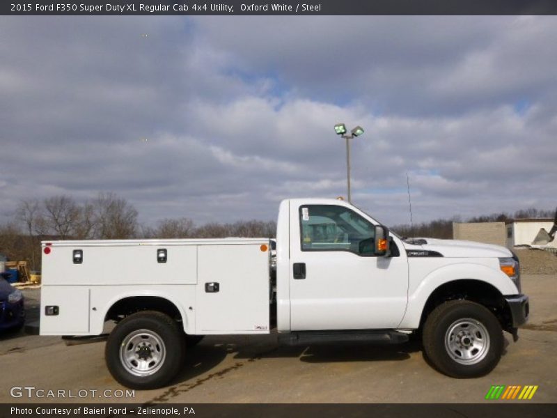Oxford White / Steel 2015 Ford F350 Super Duty XL Regular Cab 4x4 Utility