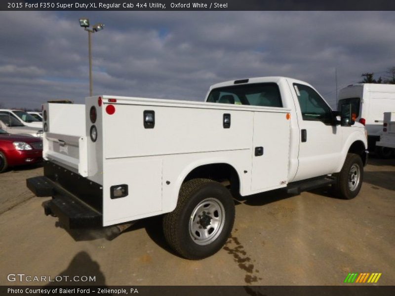 Oxford White / Steel 2015 Ford F350 Super Duty XL Regular Cab 4x4 Utility