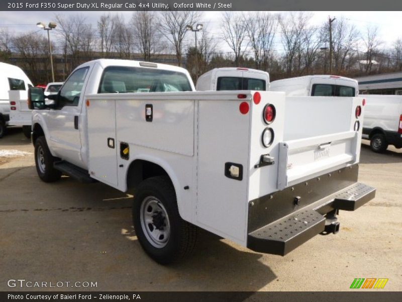 Oxford White / Steel 2015 Ford F350 Super Duty XL Regular Cab 4x4 Utility