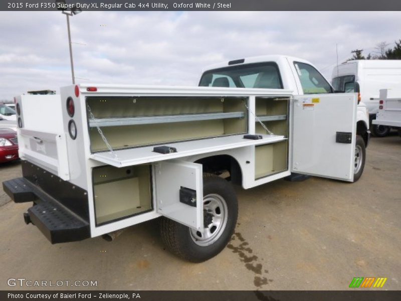 Oxford White / Steel 2015 Ford F350 Super Duty XL Regular Cab 4x4 Utility