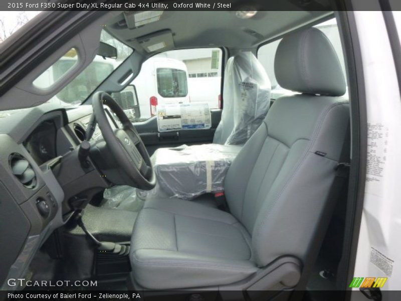 Oxford White / Steel 2015 Ford F350 Super Duty XL Regular Cab 4x4 Utility