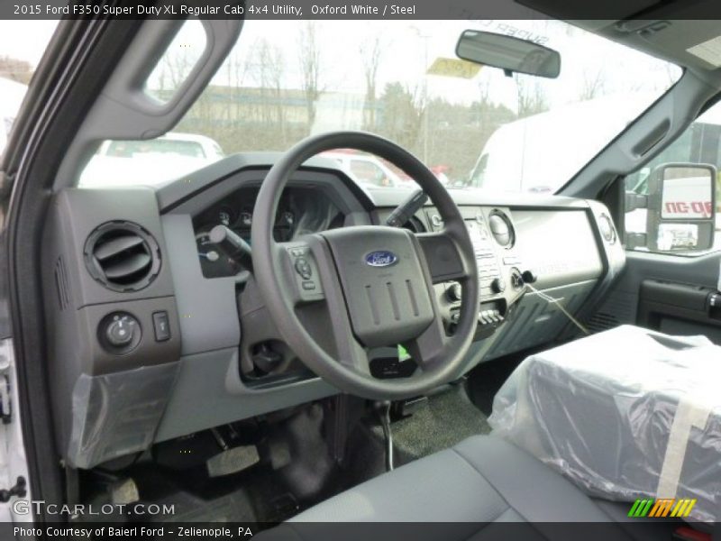 Oxford White / Steel 2015 Ford F350 Super Duty XL Regular Cab 4x4 Utility