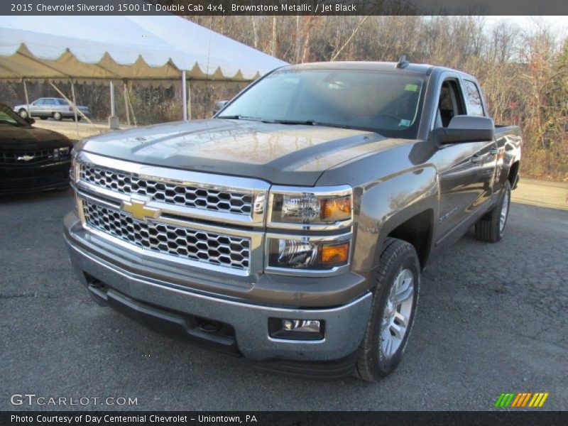 Brownstone Metallic / Jet Black 2015 Chevrolet Silverado 1500 LT Double Cab 4x4