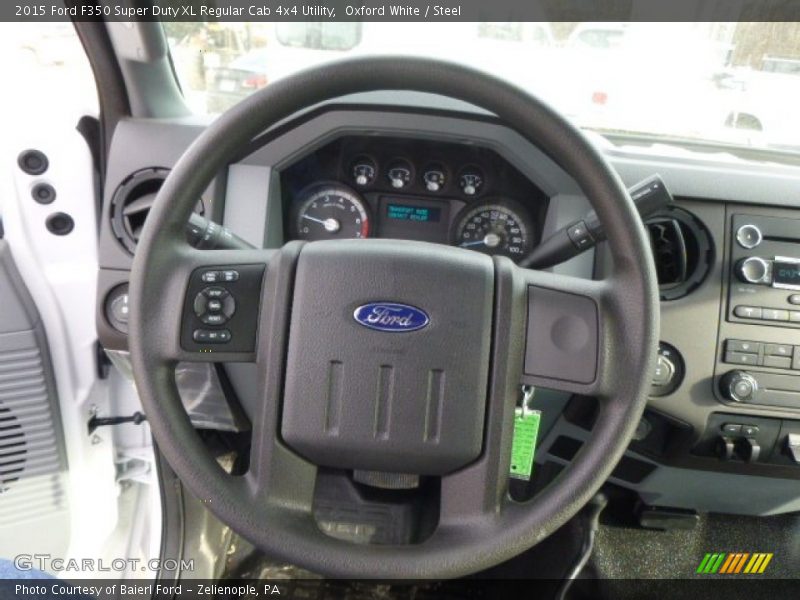 Oxford White / Steel 2015 Ford F350 Super Duty XL Regular Cab 4x4 Utility