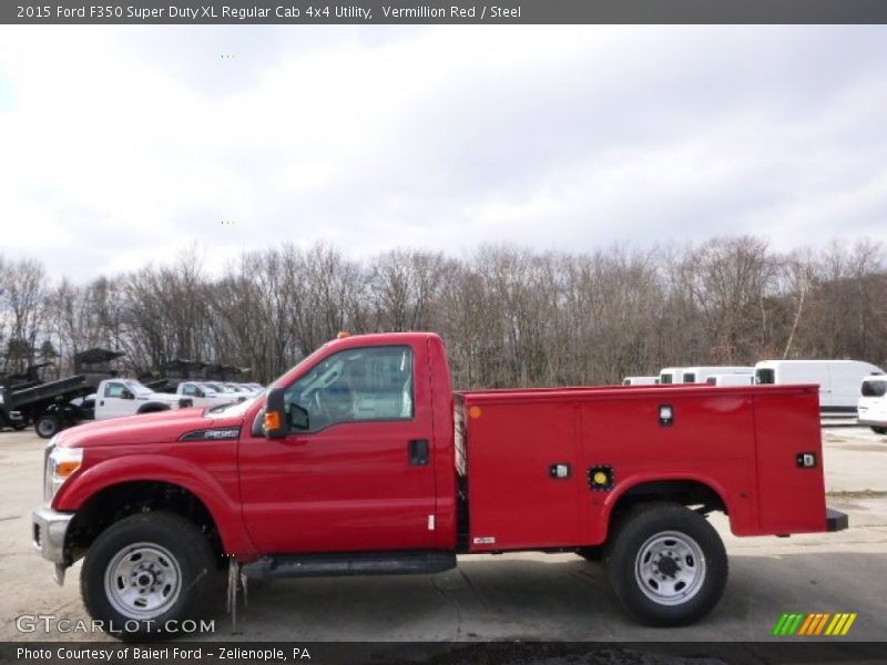  2015 F350 Super Duty XL Regular Cab 4x4 Utility Vermillion Red