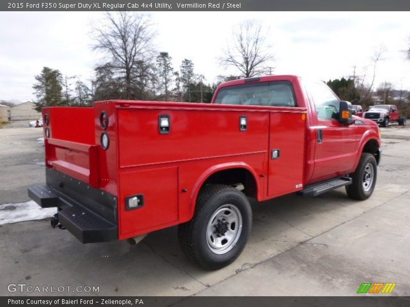Vermillion Red / Steel 2015 Ford F350 Super Duty XL Regular Cab 4x4 Utility