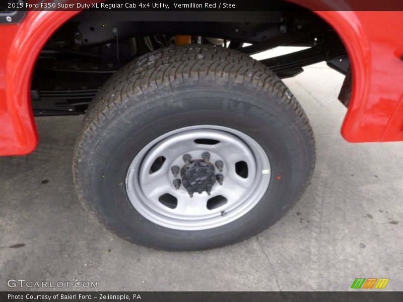 Vermillion Red / Steel 2015 Ford F350 Super Duty XL Regular Cab 4x4 Utility