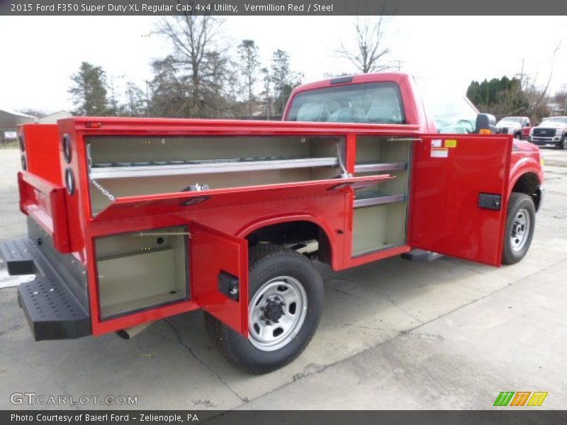 Vermillion Red / Steel 2015 Ford F350 Super Duty XL Regular Cab 4x4 Utility