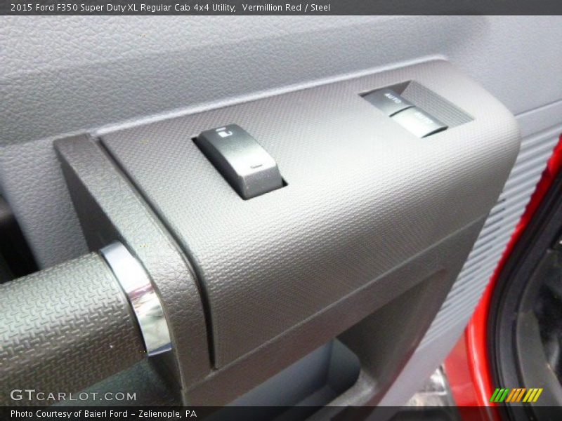 Vermillion Red / Steel 2015 Ford F350 Super Duty XL Regular Cab 4x4 Utility
