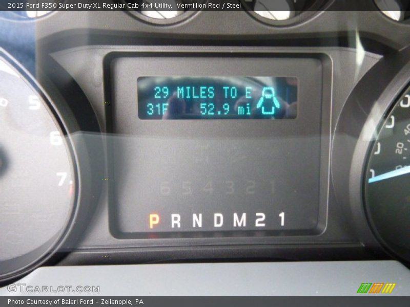 Vermillion Red / Steel 2015 Ford F350 Super Duty XL Regular Cab 4x4 Utility