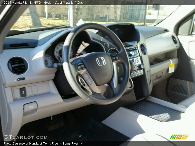 Modern Steel Metallic / Gray 2015 Honda Pilot EX 4WD