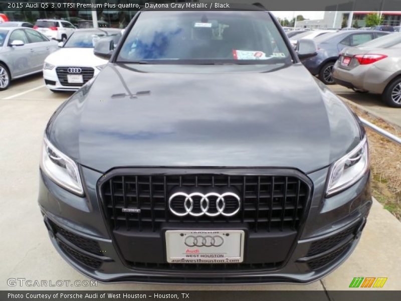 Daytona Gray Metallic / Black 2015 Audi Q5 3.0 TFSI Premium Plus quattro