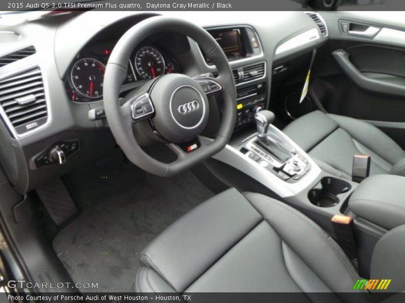 Daytona Gray Metallic / Black 2015 Audi Q5 3.0 TFSI Premium Plus quattro