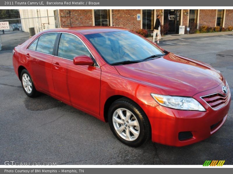 Barcelona Red Metallic / Bisque 2011 Toyota Camry LE