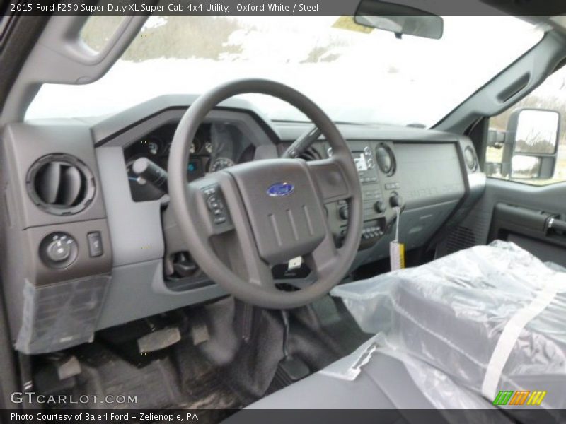 Oxford White / Steel 2015 Ford F250 Super Duty XL Super Cab 4x4 Utility