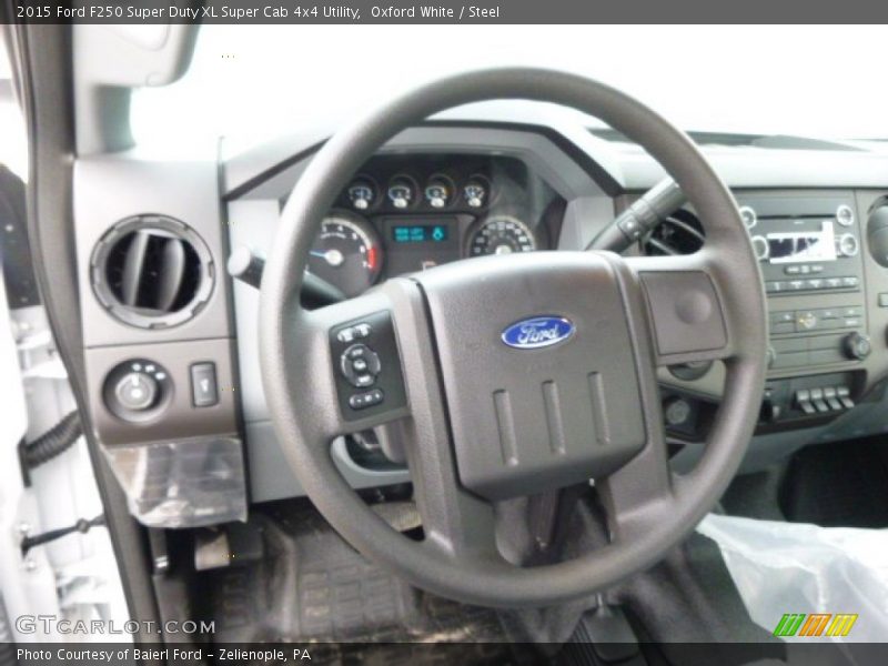 Oxford White / Steel 2015 Ford F250 Super Duty XL Super Cab 4x4 Utility